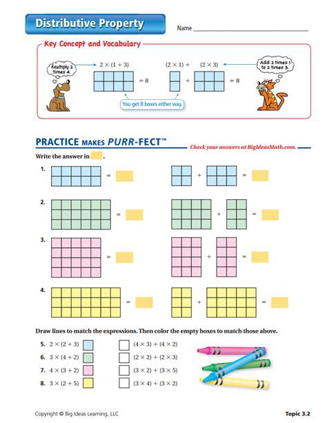 distributive property worksheets 3rd grade